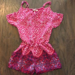 🌼Scooter Brown romper with shorts SZ 7/8